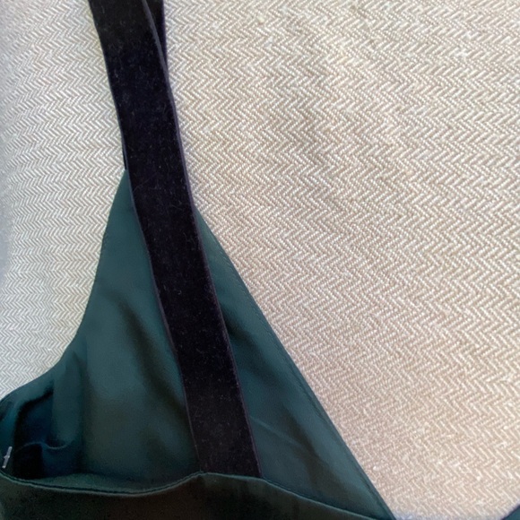 CAMI NYC Green Silk Cami Top with
Beaded Straps - Picture 6 of 11